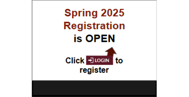Spring 2025 Registration is Open